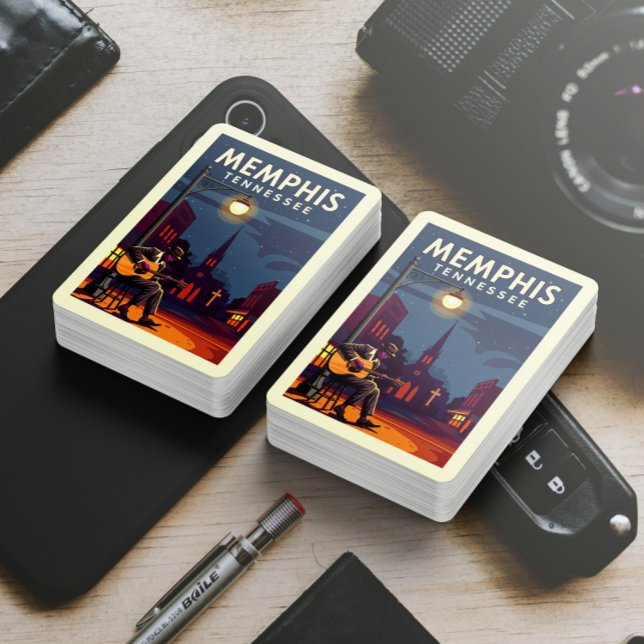 Jeu De Cartes Vintage Memphis Tennessee (Créateur téléchargé)