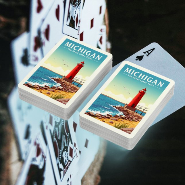 Jeu De Cartes Vintage Michigan (Créateur téléchargé)