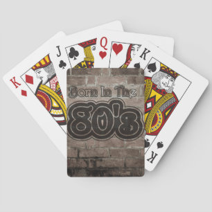 Jeu De Cartes Vintage Né Dans Les Années 80