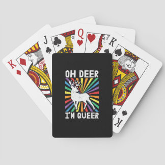 Jeu De Cartes Vintage Oh Cerf Je Suis Queer Fierté LGBT Gay Lesb