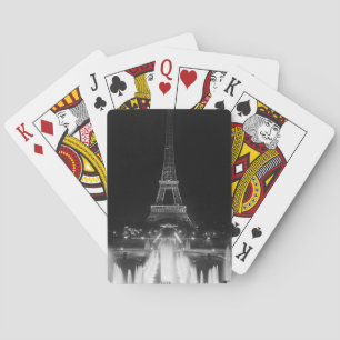 Jeu De Cartes Vintage Paris Fontaines Tour Eiffel nuit Boa Dart