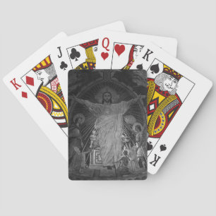 Jeu De Cartes Vintage Paris Mosaïque principale Sacré Coeur jésu