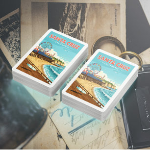 Jeu De Cartes Vintage Père Noël Cruz Californie