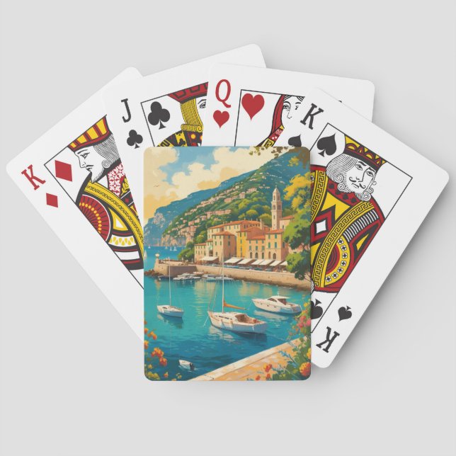 Jeu De Cartes Vintage Portofino Genova Italie (dos)