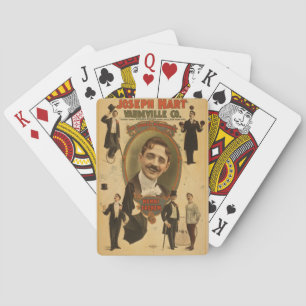 Jeu De Cartes Vintage Poster - Joseph Hart Vaudeville Co - 1899