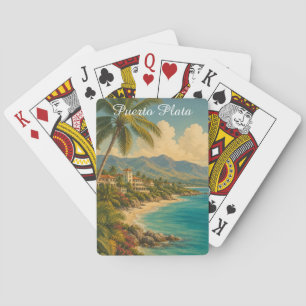 Jeu De Cartes Vintage Puerto Plata République dominicaine Tropic