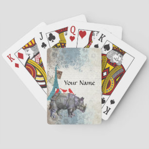 Jeu De Cartes Vintage rhino