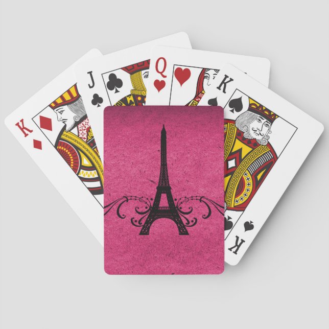 Jeu De Cartes Vintage rose (dos)