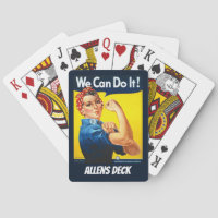 Vintage Rosie le Riveter Poster Jouer des cartes