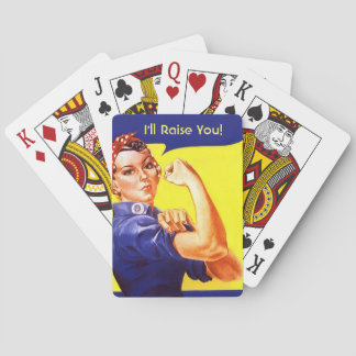 Jeu De Cartes Vintage Rosie the Riveter Playing Cards Any Text!