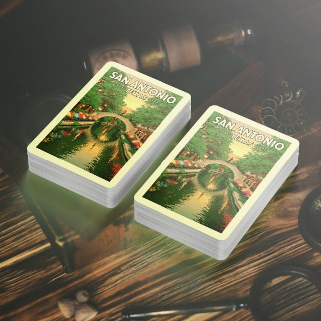 Jeu De Cartes Vintage San Antonio Texas (Créateur téléchargé)