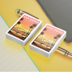 Jeu De Cartes Vintage San Diego