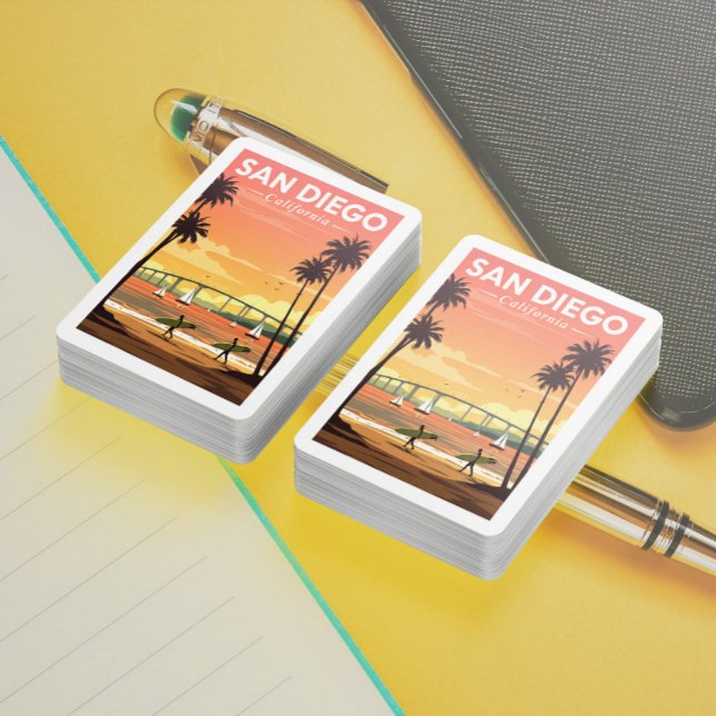Jeu De Cartes Vintage San Diego (Créateur téléchargé)
