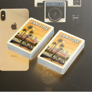 Jeu De Cartes Vintage San Jose Californie
