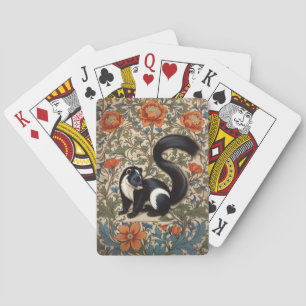 Jeu De Cartes Vintage Skunk William Morris inspiré