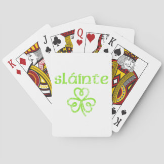 Jeu De Cartes Vintage Slainte Cute Cheveux Bonne Santé Fun St Pa