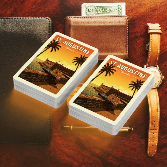 Jeu De Cartes Vintage St Augustine Floride (Créateur téléchargé)
