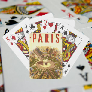 Jeu De Cartes Vintage voyage, Arc de Triomphe Paris France