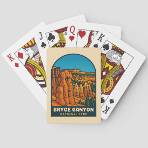 Jeu De Cartes Vintage voyage Bryce Canyon National Park Rétro