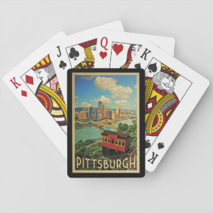 Jeu De Cartes Vintage voyage de Pittsburgh en Pennsylvanie