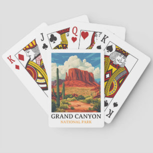 Jeu De Cartes Vintage voyage du parc national du Grand Canyon