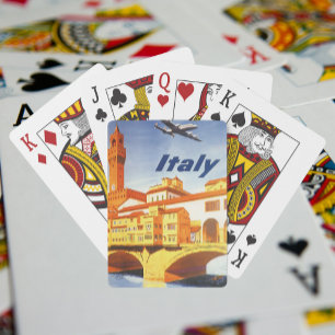 Jeu De Cartes Vintage voyage Florence Firenze Italie Pont Rivièr