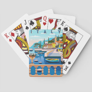 Jeu De Cartes Vintage voyage Italie Jouer des cartes