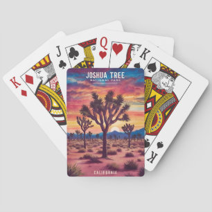 Jeu De Cartes Vintage voyage Joshua Tree National Park Retro