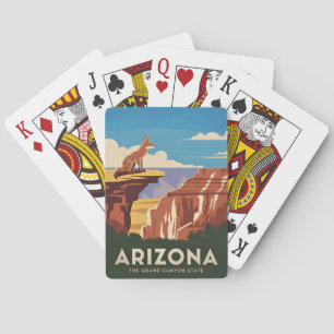 Jeu De Cartes Vintage voyage rétro Arizona Grand Canyon Pittores