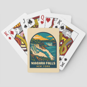 Jeu De Cartes Vintage voyage rétro Niagara Falls New York