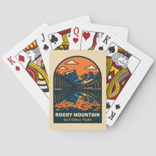 Jeu De Cartes Vintage voyage Rocky Mountain National Park Retro