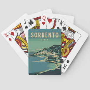 Jeu De Cartes Vintage voyage Sorrento Italie Retro Graphisme