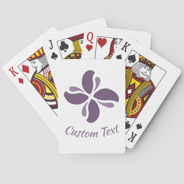 Jeu De Cartes Vintage Zen Echo Baiser Lilas (dos)
