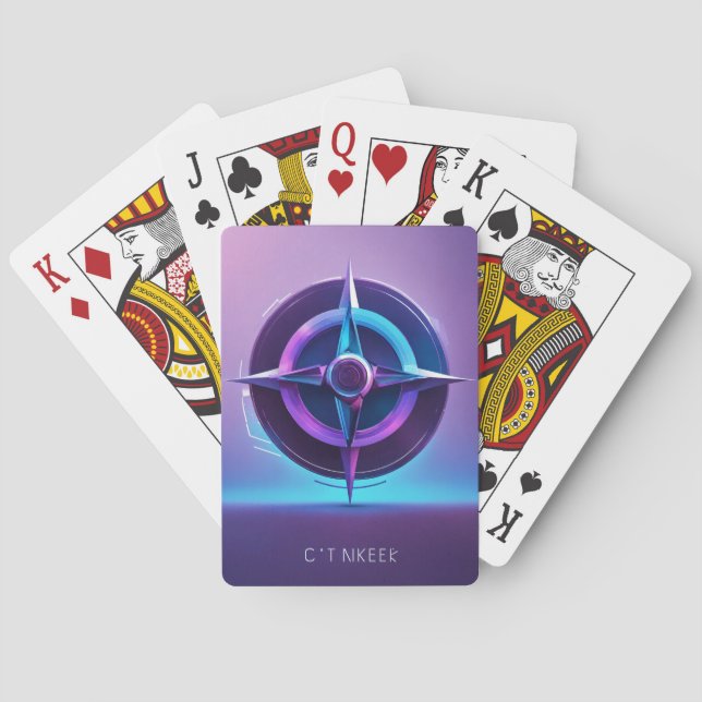 Jeu De Cartes "Violet : Cartes de Jeu Esthétiques" (dos)