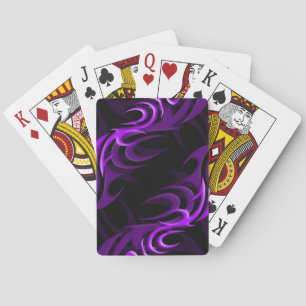 Jeu De Cartes Violet sur Black "Smoke" Jouer des cartes