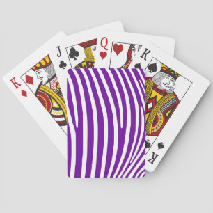 Jeu De Cartes Violet Violet Zèbre rayures