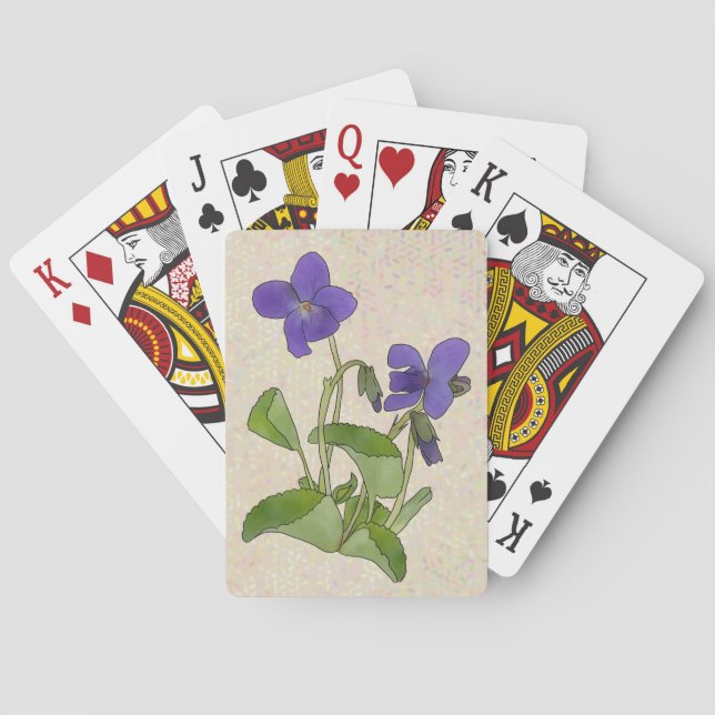 Jeu De Cartes Violette (dos)