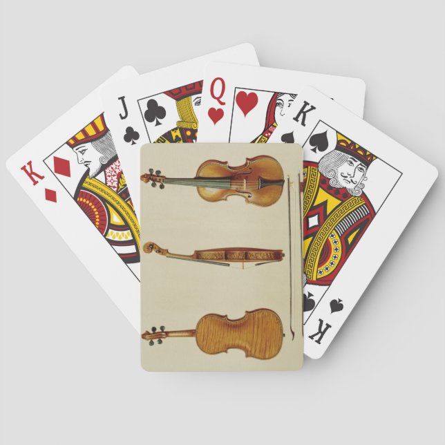 Jeu De Cartes Violon Hellier fabriqué par Antonio Stradivarius ( (dos)