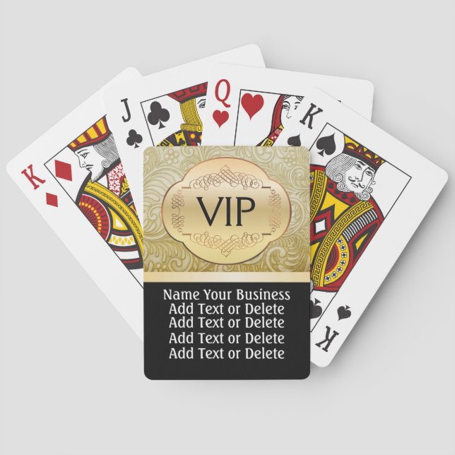Jeu De Cartes VIP Business - Cartes de lecture - SRF (dos)