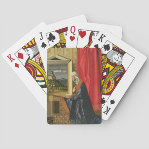 Jeu De Cartes Virgin Mary, from The Annunciation diptych (oil on