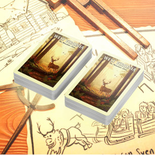 Jeu De Cartes Virginie-Occidentale vintage