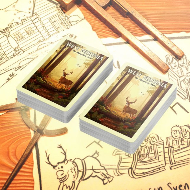 Jeu De Cartes Virginie-Occidentale vintage (Créateur téléchargé)