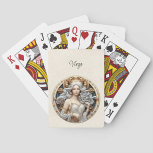 Jeu De Cartes Virgo Maiden Zodiac minimaliste