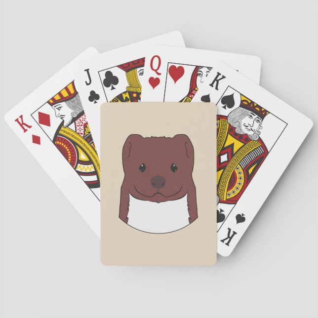 Jeu De Cartes Visage de belette (dos)