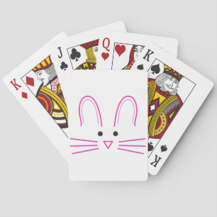 Jeu De Cartes Visage de lapin de Pâques