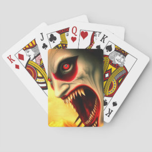Jeu De Cartes Visage effrayant