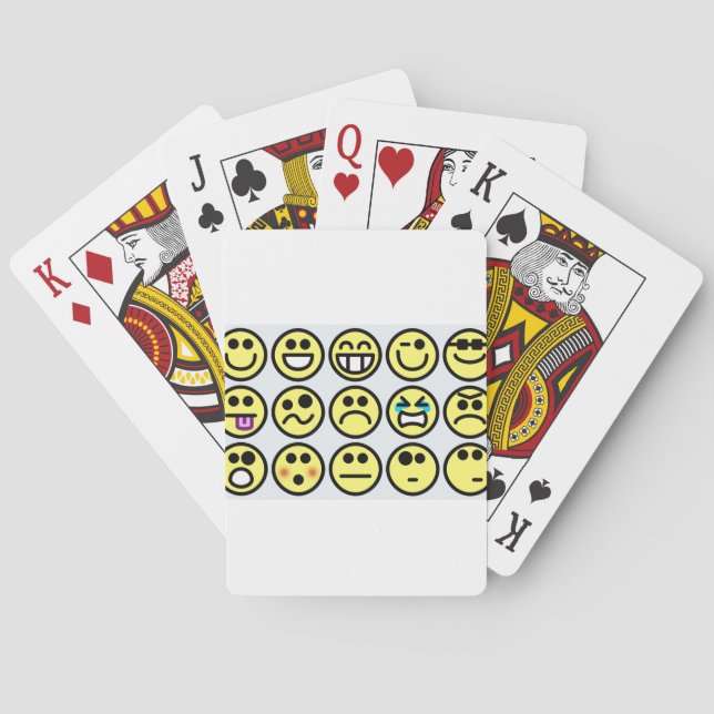 Jeu De Cartes visage heureux émoticône (dos)