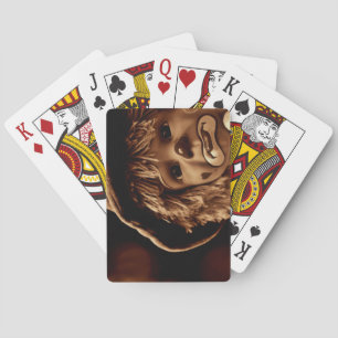 Jeu De Cartes Visage triste de poupée de clown