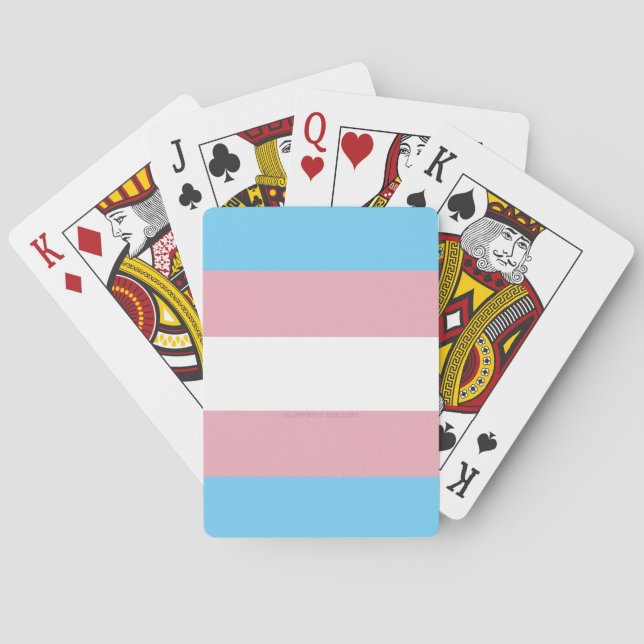 Jeu De Cartes Visibilité du drapeau de fierté transgenre de Slip (dos)