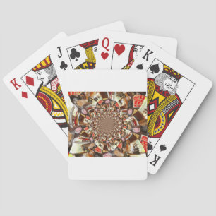 Jeu De Cartes Vision psychédélique des teintes Brown